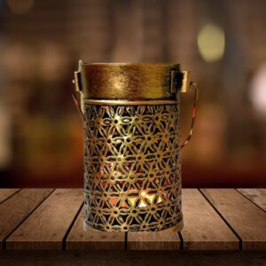 Handcrafted Beautiful Hanging Metal Lota Candle Holder