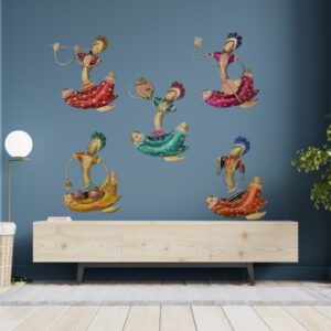Metal Rajasthani Musicians Item showpiece -